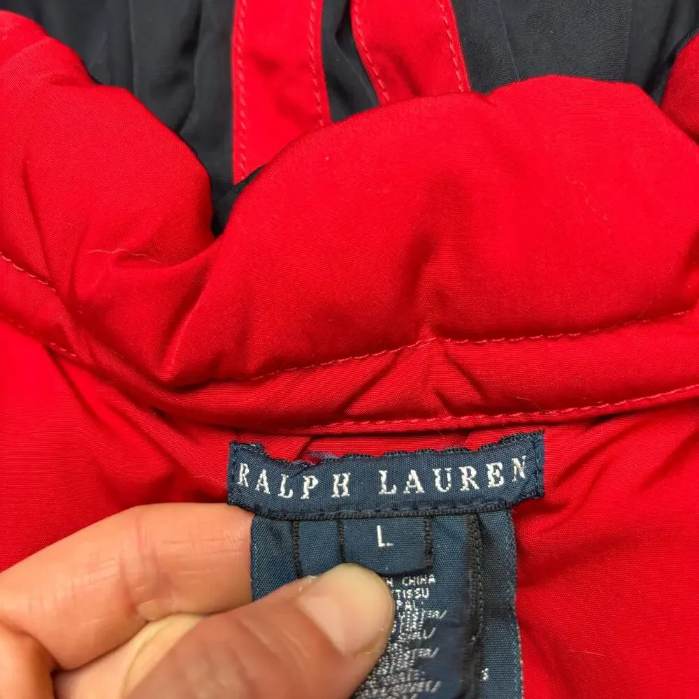 Ralph Lauren USA Dog Down Reversible Puffer Jacket Size Large